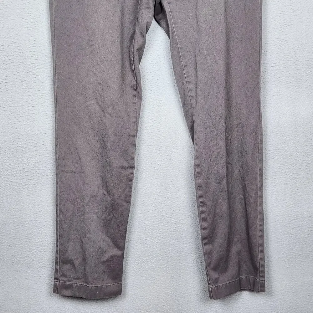 J CREW Pants Mens 34x32 Gray Stretch Chino Flat Front Straight Leg Casual